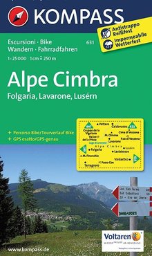 KOMPASS Wanderkarte 631 Alpe Cimbra, Folgaria, Lavarone, Lusérn, MAIRDUMONT: KOMPASS-Wanderkarten