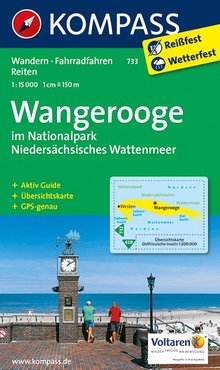 Wangerooge im Nationalpark NIedersächsisches Wattenmeer, MAIRDUMONT: KOMPASS-Wanderkarten