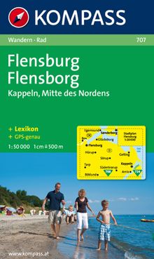 707 Flensburg / Flensborg - Kappeln 1:50.000, KOMPASS Wanderkarte