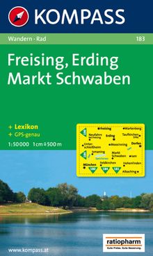 183 Freising - Erding - Markt Schwaben 1:50.000, KOMPASS Wanderkarte