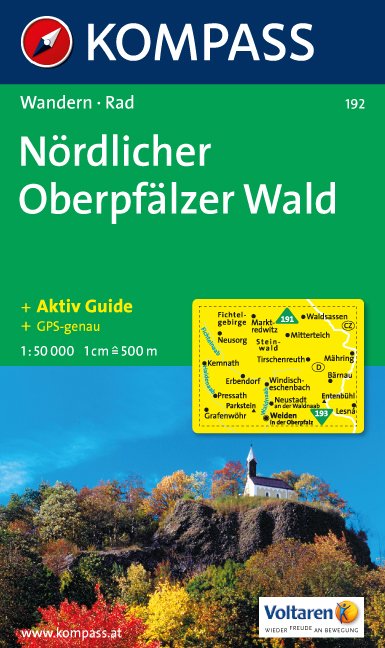 MAIRDUMONT KOMPASS Wanderkarte Nördlicher Oberpfälzer Wald
