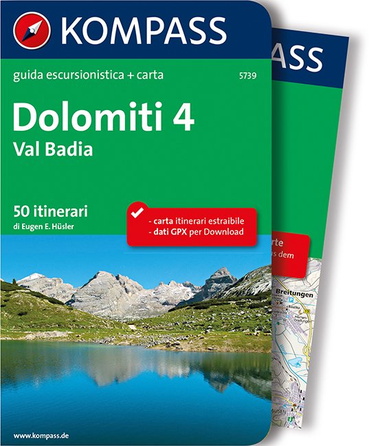 MAIRDUMONT KOMPASS guida escursionistica Dolomiti 4 - Val Badia